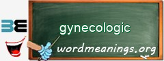 WordMeaning blackboard for gynecologic